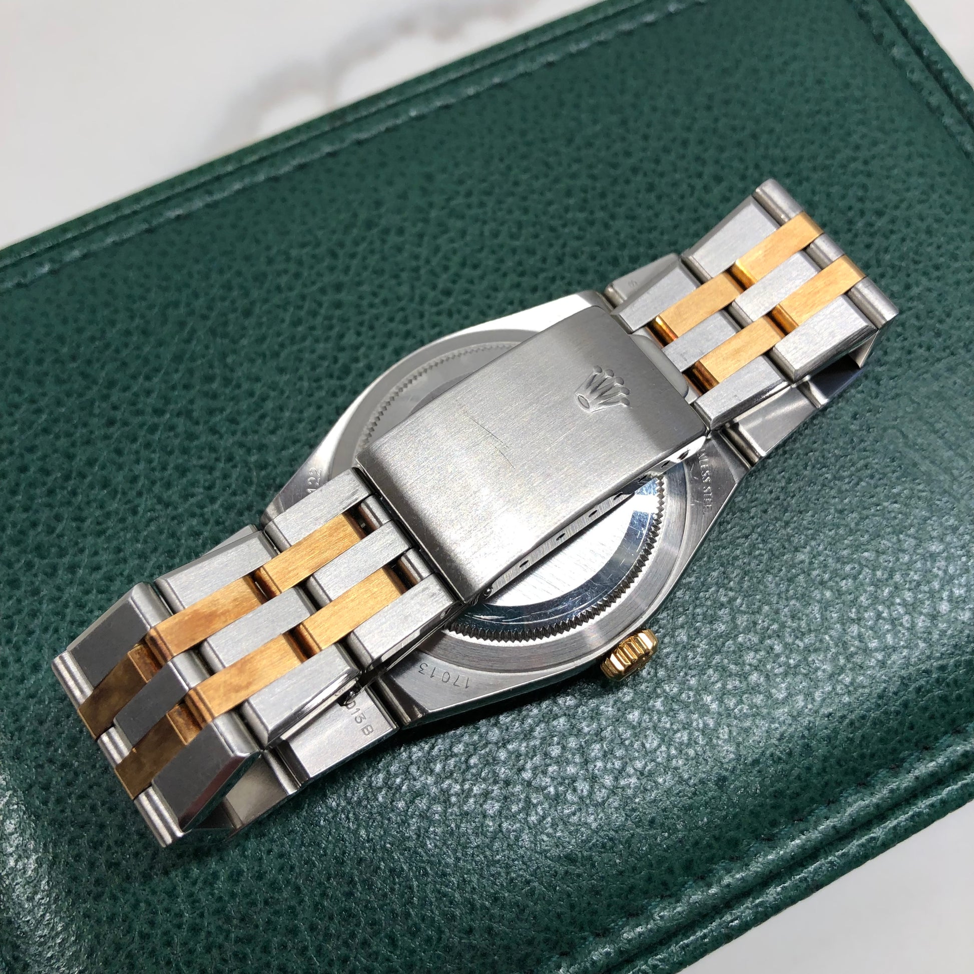 1986 Rolex Datejust Oysterquartz 17013 Two Tone Tiffany & Co. Champagne Dial Wristwatch - HASHTAGWATCHCO