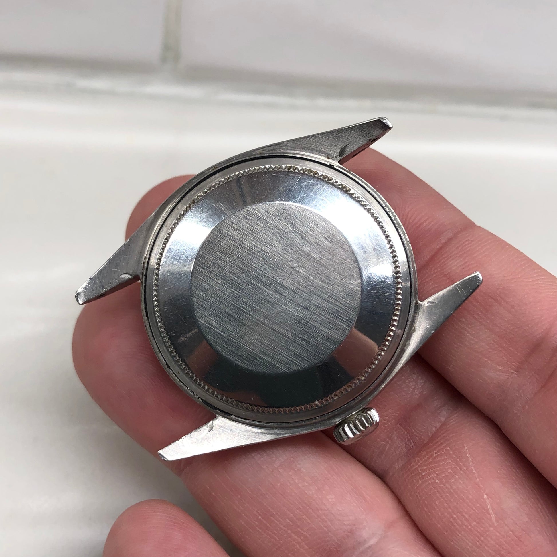 1969 Rolex Datejust 1603 Stainless Steel Engine Turned Jubilee Automatic Wristwatch - HASHTAGWATCHCO