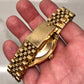 1980 Rolex Date 1503 14K Yellow Gold Silver Mosaic Dial Automatic Wristwatch