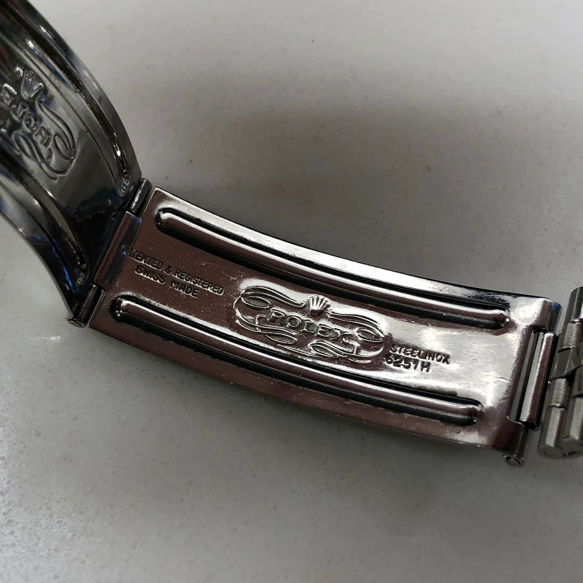 1969 Rolex Datejust 1603 Stainless Steel Engine Turned Jubilee Automatic Wristwatch - HASHTAGWATCHCO