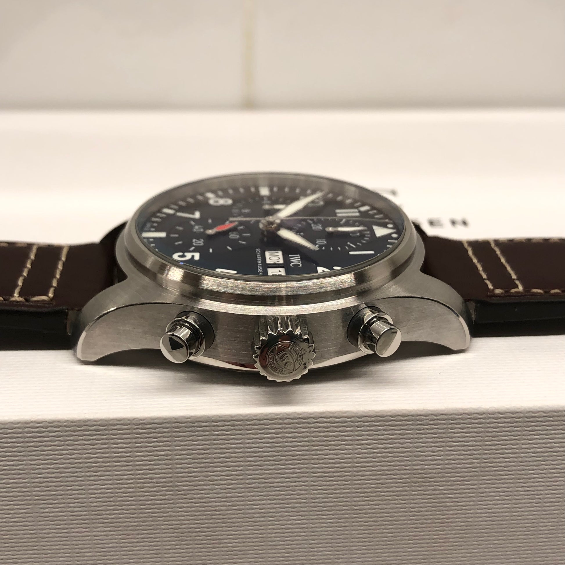 2021 IWC Pilot IW388101 Automatic Blue Dial Men's Wristwatch with Box and Papers - HASHTAGWATCHCO