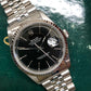 1996 Rolex Datejust 16234 Black "Silver Text" Chapter Ring Jubilee Automatic Wristwatch