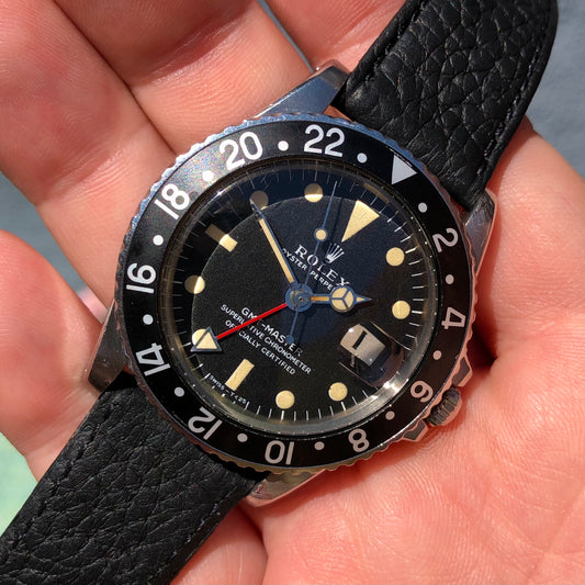1971 Rolex GMT MASTER 1675 Mk 1 Long E Matte Dial Steel Automatic Wristwatch - HASHTAGWATCHCO