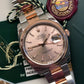 2008 Rolex Datejust 116201 Pink Dial Rose Gold Two Tone Oyster Wristwatch with Papers - HASHTAGWATCHCO