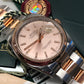 2008 Rolex Datejust 116201 Pink Dial Rose Gold Two Tone Oyster Wristwatch with Papers - HASHTAGWATCHCO