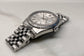 2002 Rolex Datejust 16220 Silver Tapestry Steel Jubilee Wristwatch with Box and Papers - HASHTAGWATCHCO