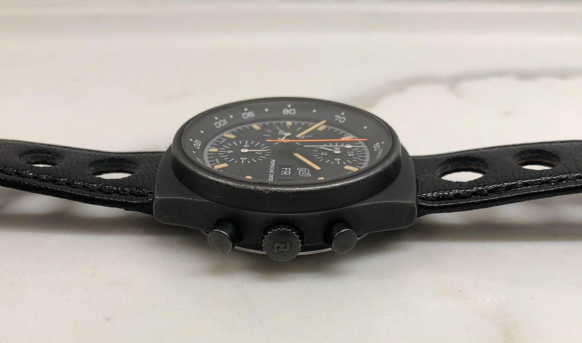 1980s Orfina Porsche Design Chronograph 7176S "Top Gun" Lemania 5100 Automatic Wristwatch - HASHTAGWATCHCO