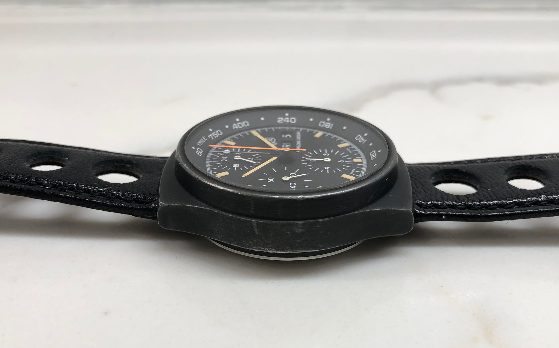 1980s Orfina Porsche Design Chronograph 7176S "Top Gun" Lemania 5100 Automatic Wristwatch - HASHTAGWATCHCO