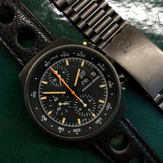 1980s Orfina Porsche Design Chronograph 7176S "Top Gun" Lemania 5100 Automatic Wristwatch - HASHTAGWATCHCO