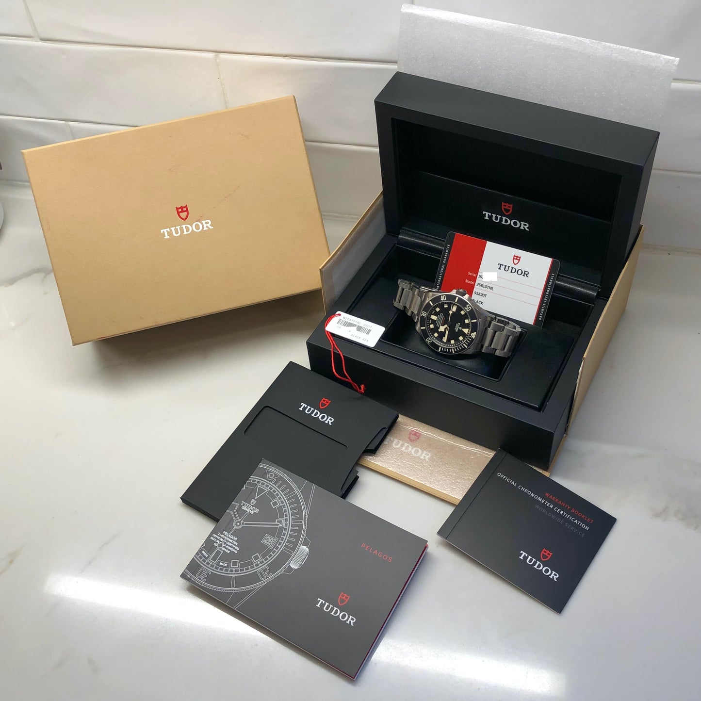 2017 Tudor Pelagos LHD 25610TNL Titanium Automatic 42mm Wristwatch with Box and Papers - HASHTAGWATCHCO