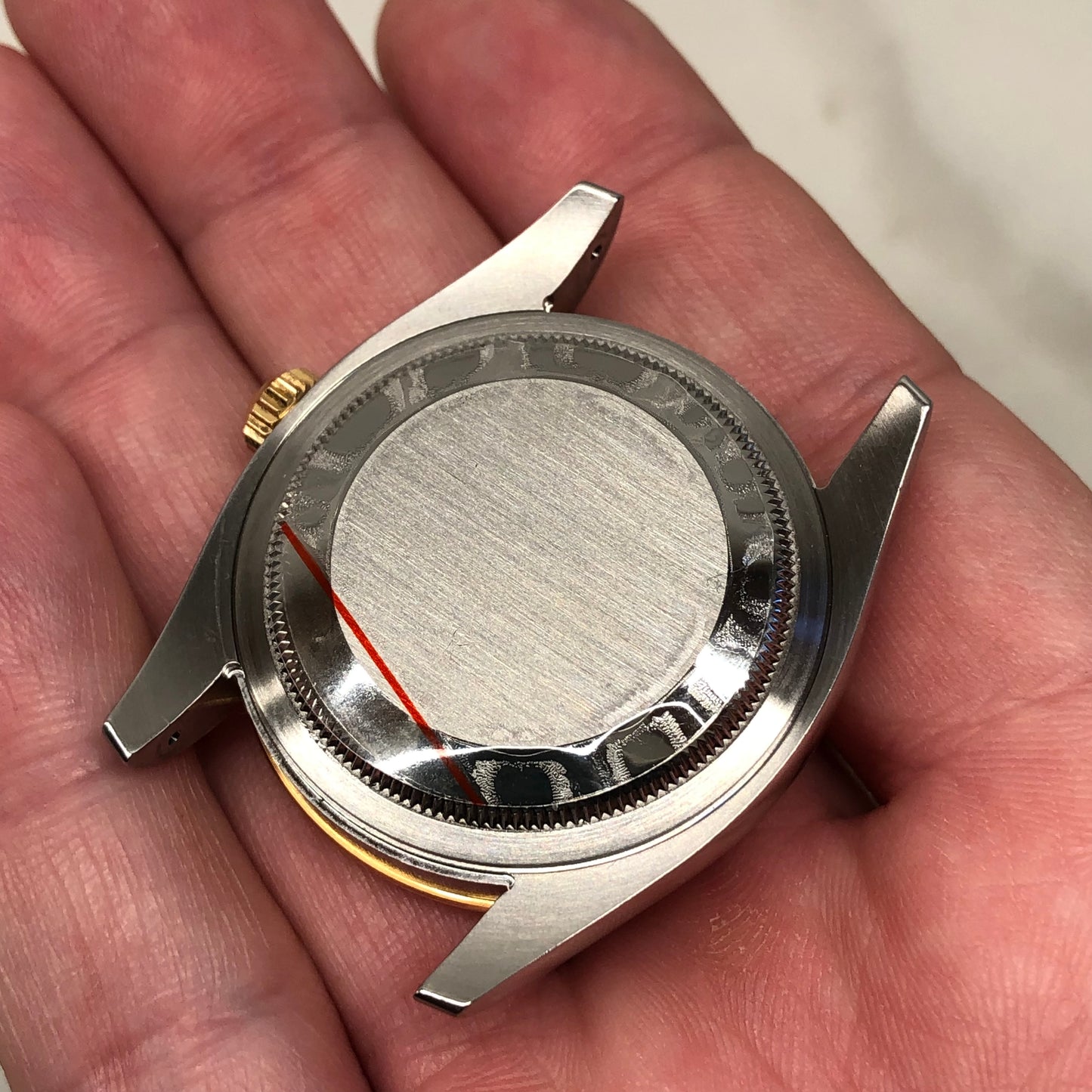 2005 Rolex Datejust 116263 Turn-O-Graph White Two Tone Oyster Wristwatch with Box and Papers - HASHTAGWATCHCO