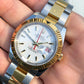 2005 Rolex Datejust 116263 Turn-O-Graph White Two Tone Oyster Wristwatch with Box and Papers - HASHTAGWATCHCO