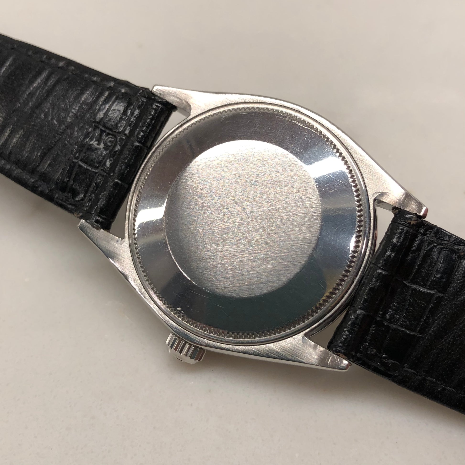 1964 Rolex Air King Precision 5500 Stainless Steel Arabic Dial Automatic Wristwatch - HASHTAGWATCHCO