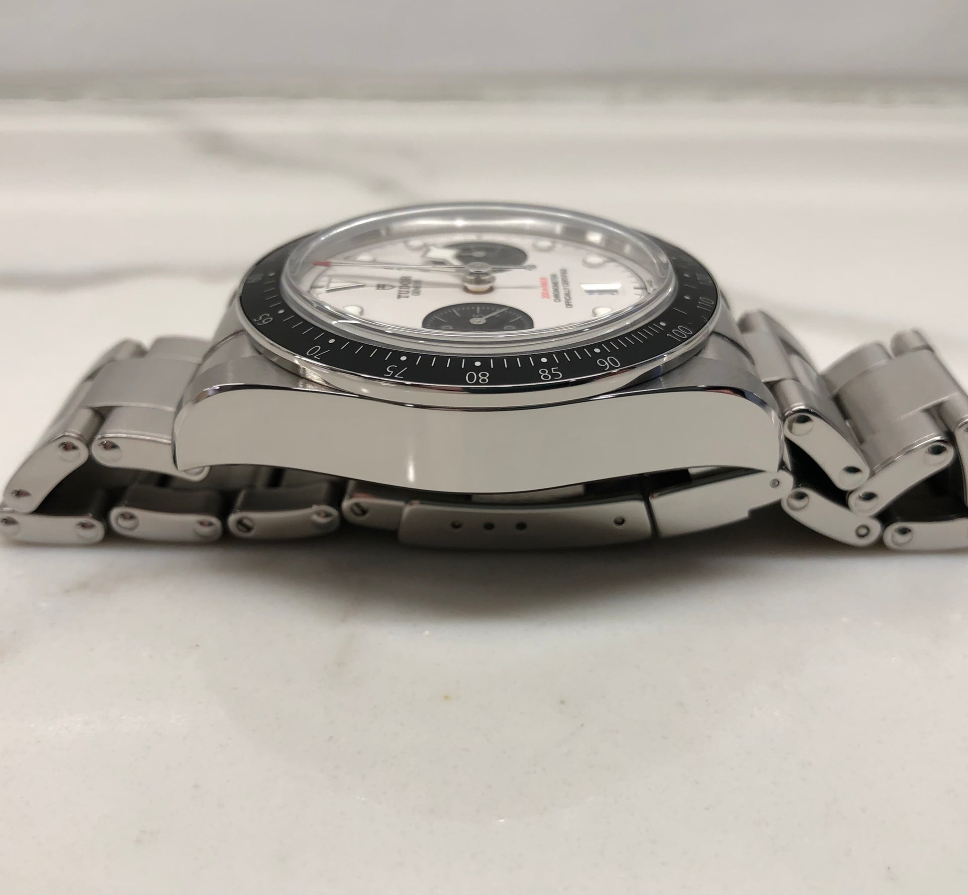 2023 Tudor Heritage Black Bay 79360N White Panda Chronograph Wristwatch with Box and Papers - HASHTAGWATCHCO