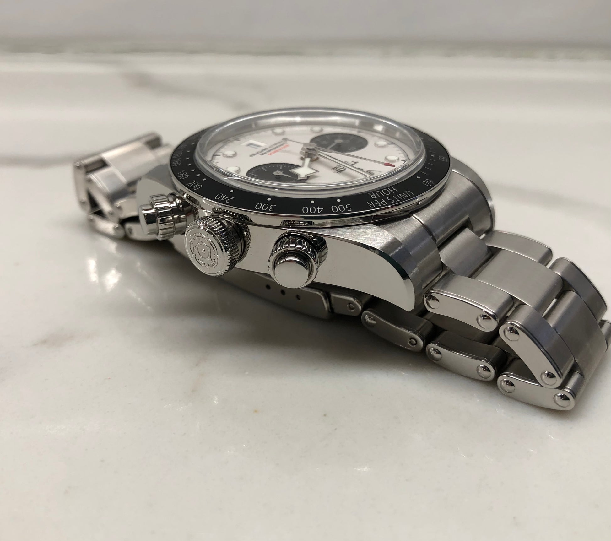 2023 Tudor Heritage Black Bay 79360N White Panda Chronograph Wristwatch with Box and Papers - HASHTAGWATCHCO