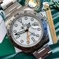 2018 Rolex Explorer II 216570 White Steel GMT Oyster Perpetual Wristwatch with Box and Papers