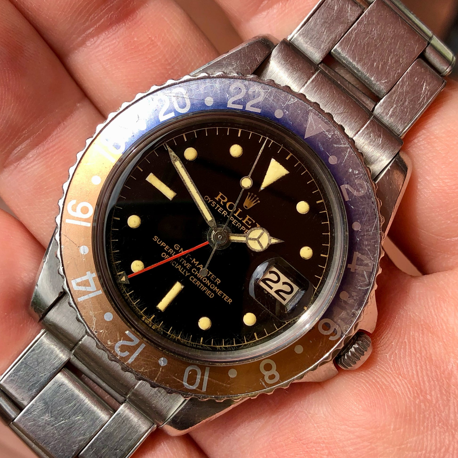 Rolex - A very special Rolex GMT MASTER 1675 auctioned yesterday