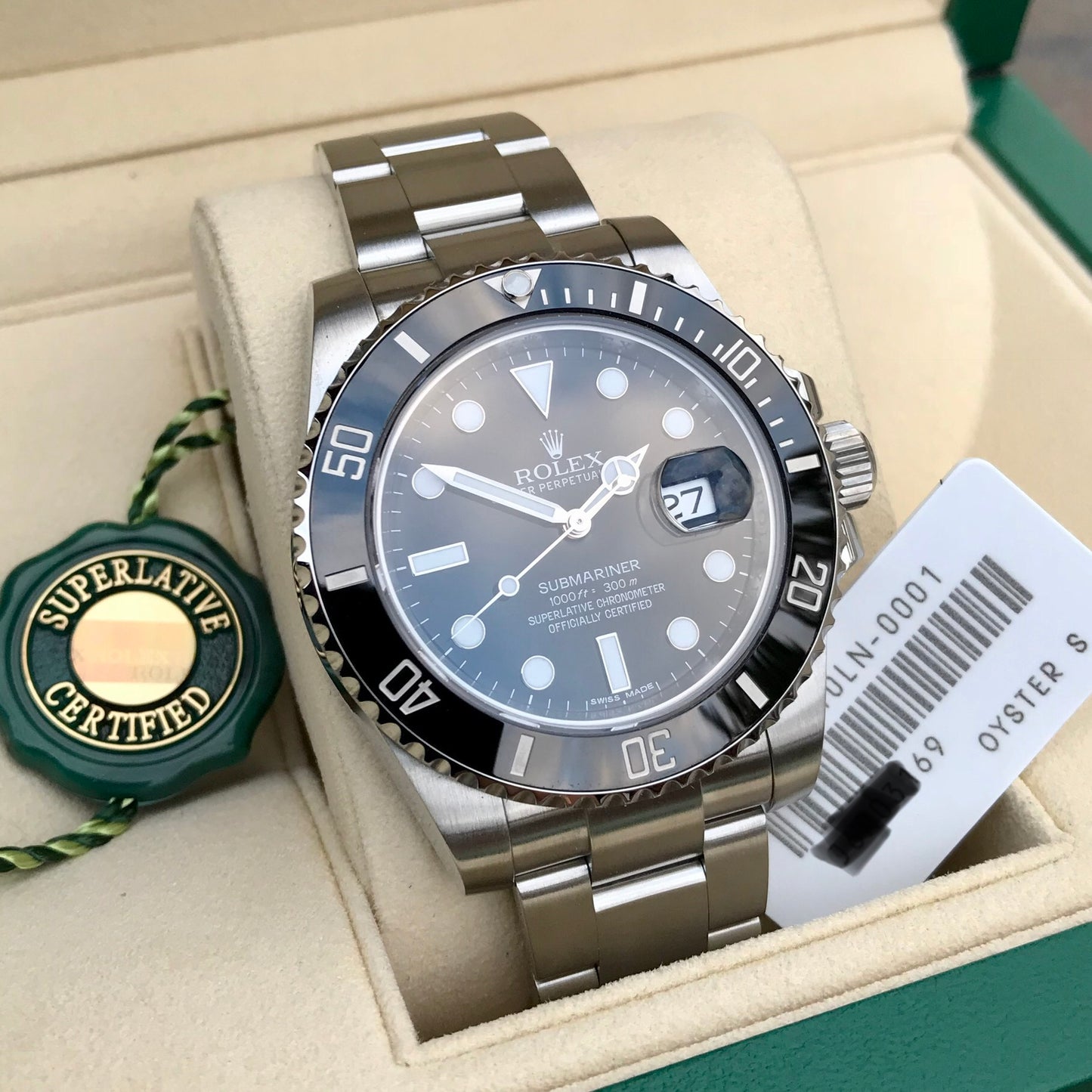 Rolex Submariner Date 116610 LN Stainless Steel Ceramic Wristwatch 2016 Box Papers - Hashtag Watch Company