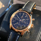 Breitling Transocean RB015212 18K Rose Gold Chronograph Black Dial Wristwatch Box Papers - Hashtag Watch Company