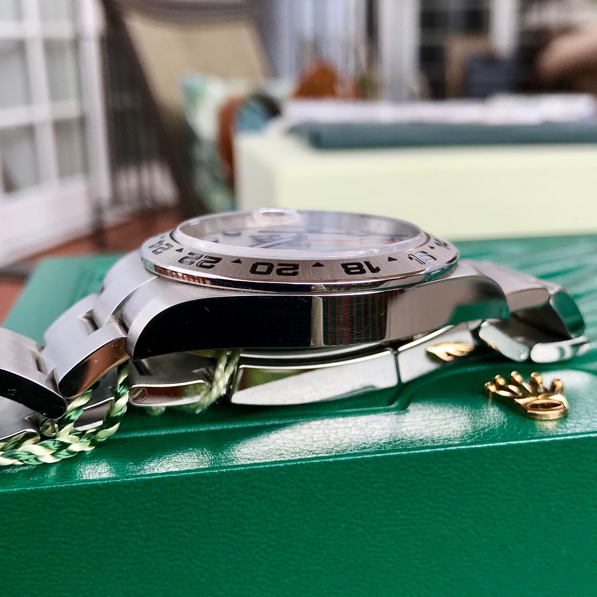 Rolex Explorer II 216570 White GMT Oyster Stainelss Steel Wristwatch Box & Papers Random Serial - Hashtag Watch Company
