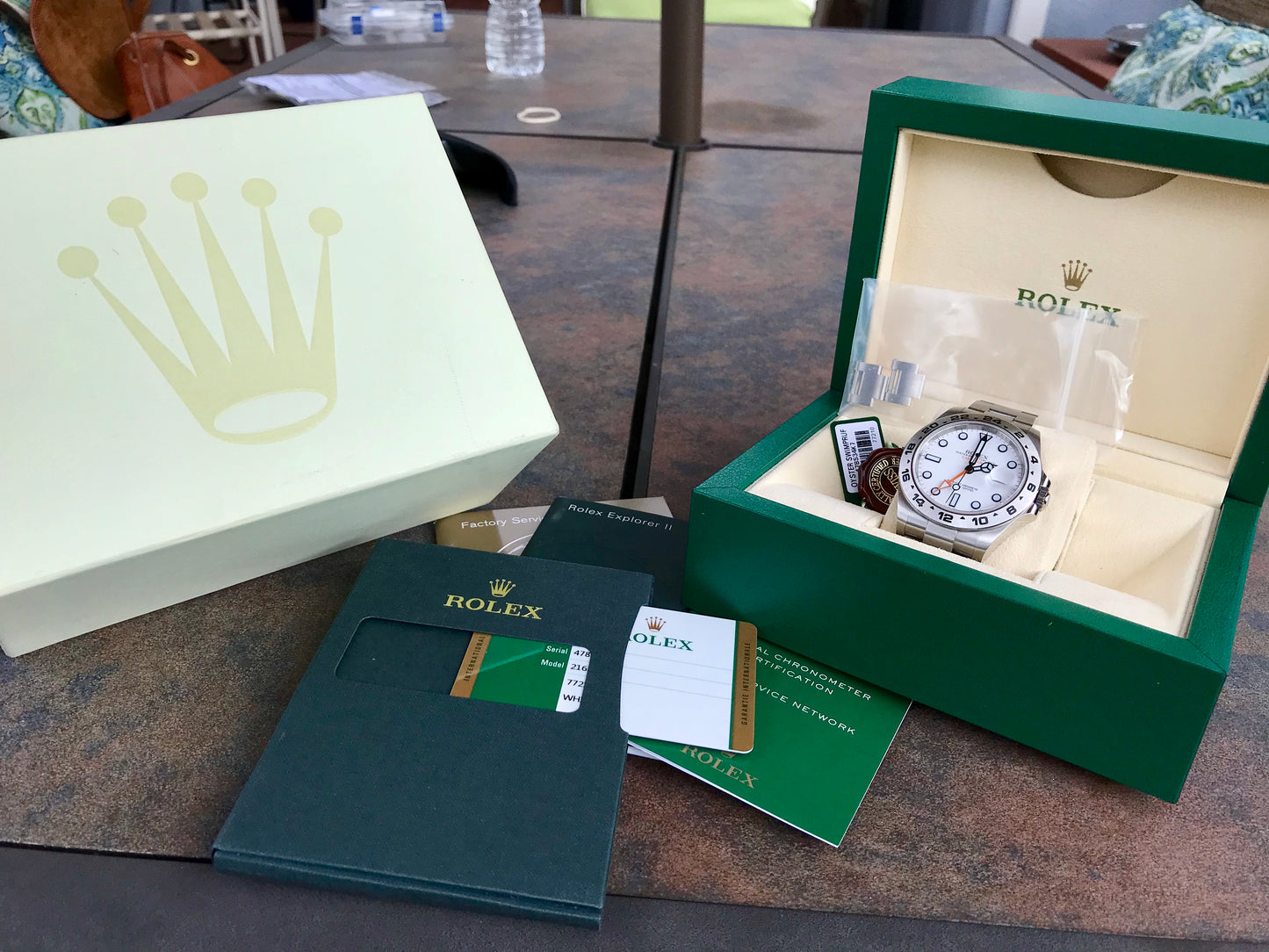 Rolex explorer 2025 2 box
