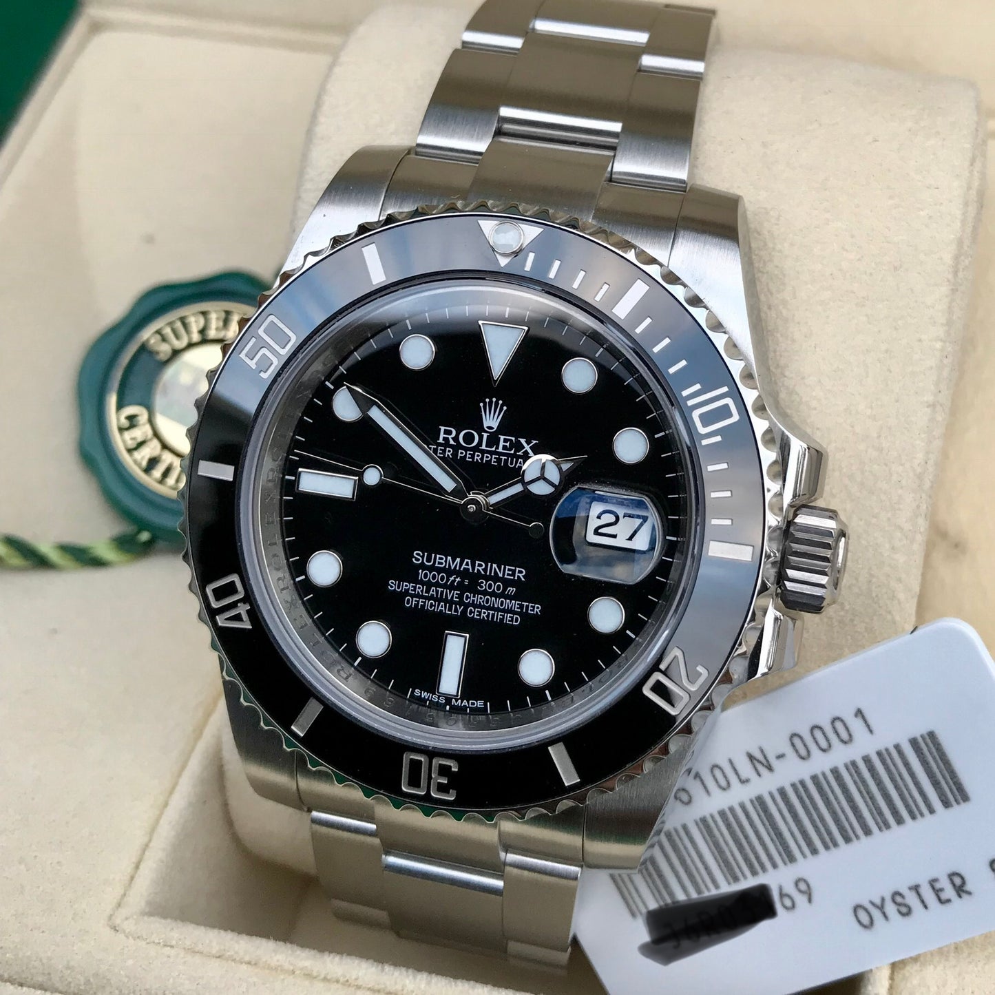 Rolex Submariner Date 116610 LN Stainless Steel Ceramic Wristwatch 2016 Box Papers - Hashtag Watch Company