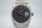 Vintage Rolex 6605 Red DateJust Steel Jubilee Checkerboard Bezel 1958 Wristwatch - Hashtag Watch Company