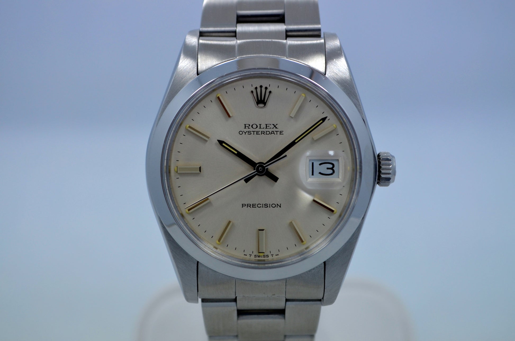 Vintage Rolex 6694 Oysterdate Stainless Steel Wristwatch Circa 1983 8 Mil Serial - Hashtag Watch Company
