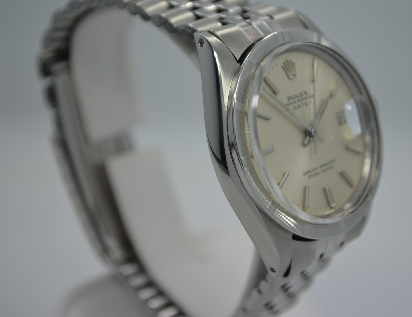 Vintage Rolex 1501 Oyster Perpetual Date 1968 Stainless Steel Silver Wristwatch - Hashtag Watch Company