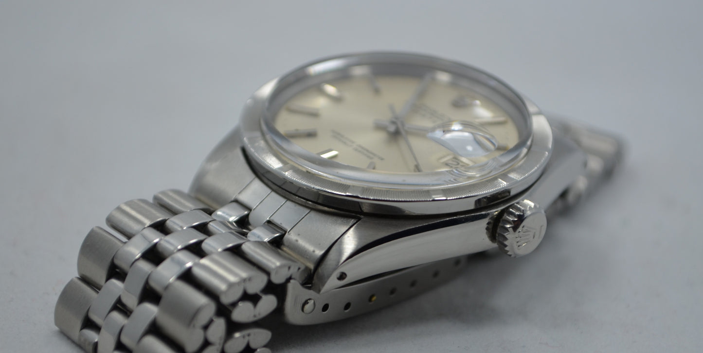 Vintage Rolex 1501 Oyster Perpetual Date 1968 Stainless Steel Silver Wristwatch - Hashtag Watch Company