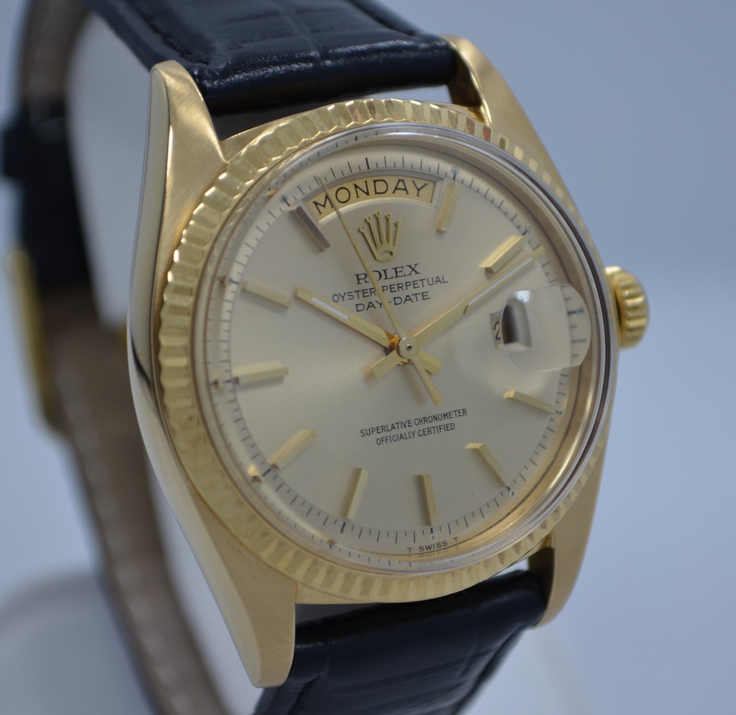 Vintage Rolex 1803 President Day Date 3.6 Mil 1972 18K Yellow Gold Wristwatch - Hashtag Watch Company