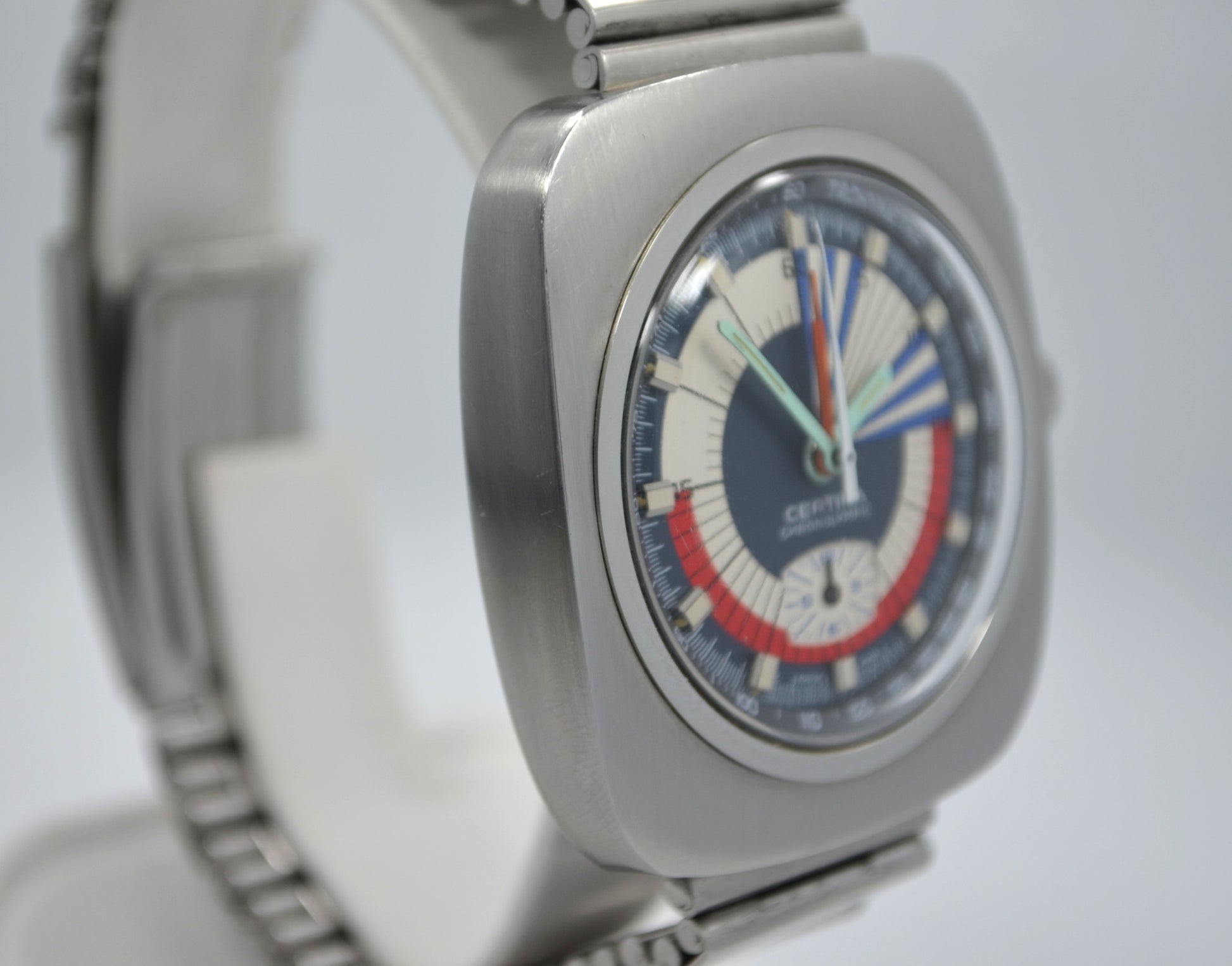 Vintage Certina Chronolympic Regatta Valjoux 728 Chronograph Steel Wristwatch - Hashtag Watch Company