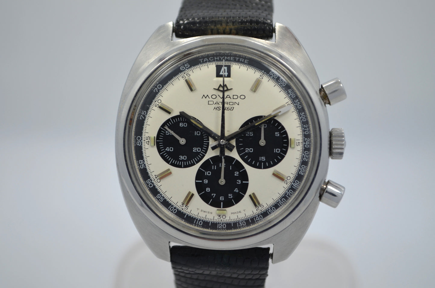 Vintage Movado Datron HS 360 Chronograph 1960's Steel Automatic Wristwatch - Hashtag Watch Company