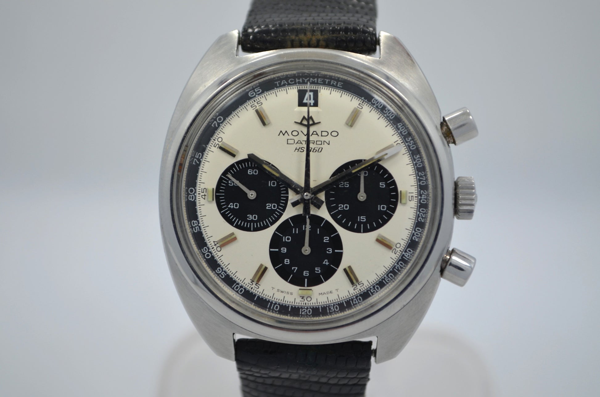 Vintage Movado Datron HS 360 Chronograph 1960's Steel Automatic Wristwatch - Hashtag Watch Company