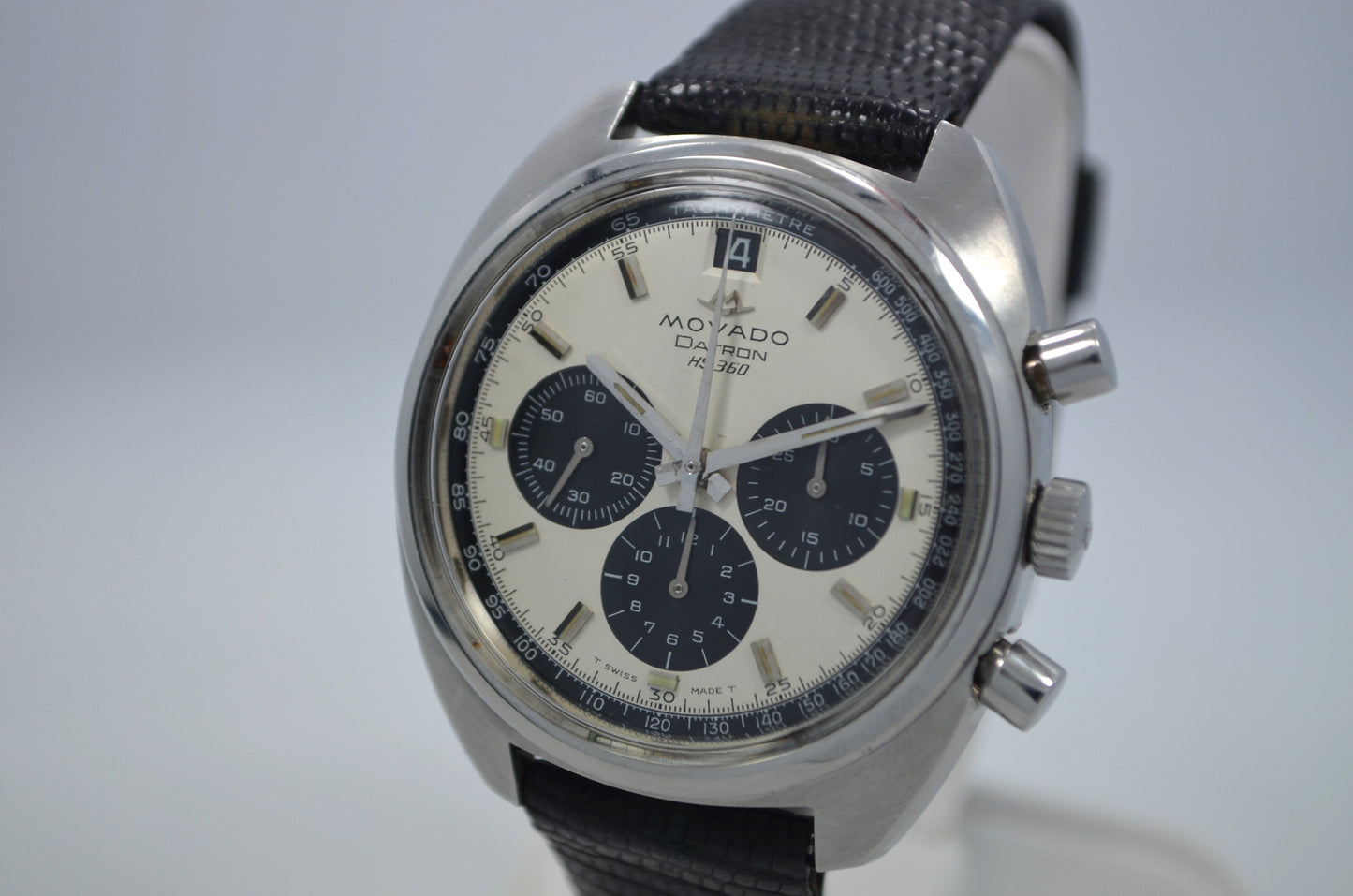 Vintage Movado Datron HS 360 Chronograph 1960's Steel Automatic Wristwatch - Hashtag Watch Company