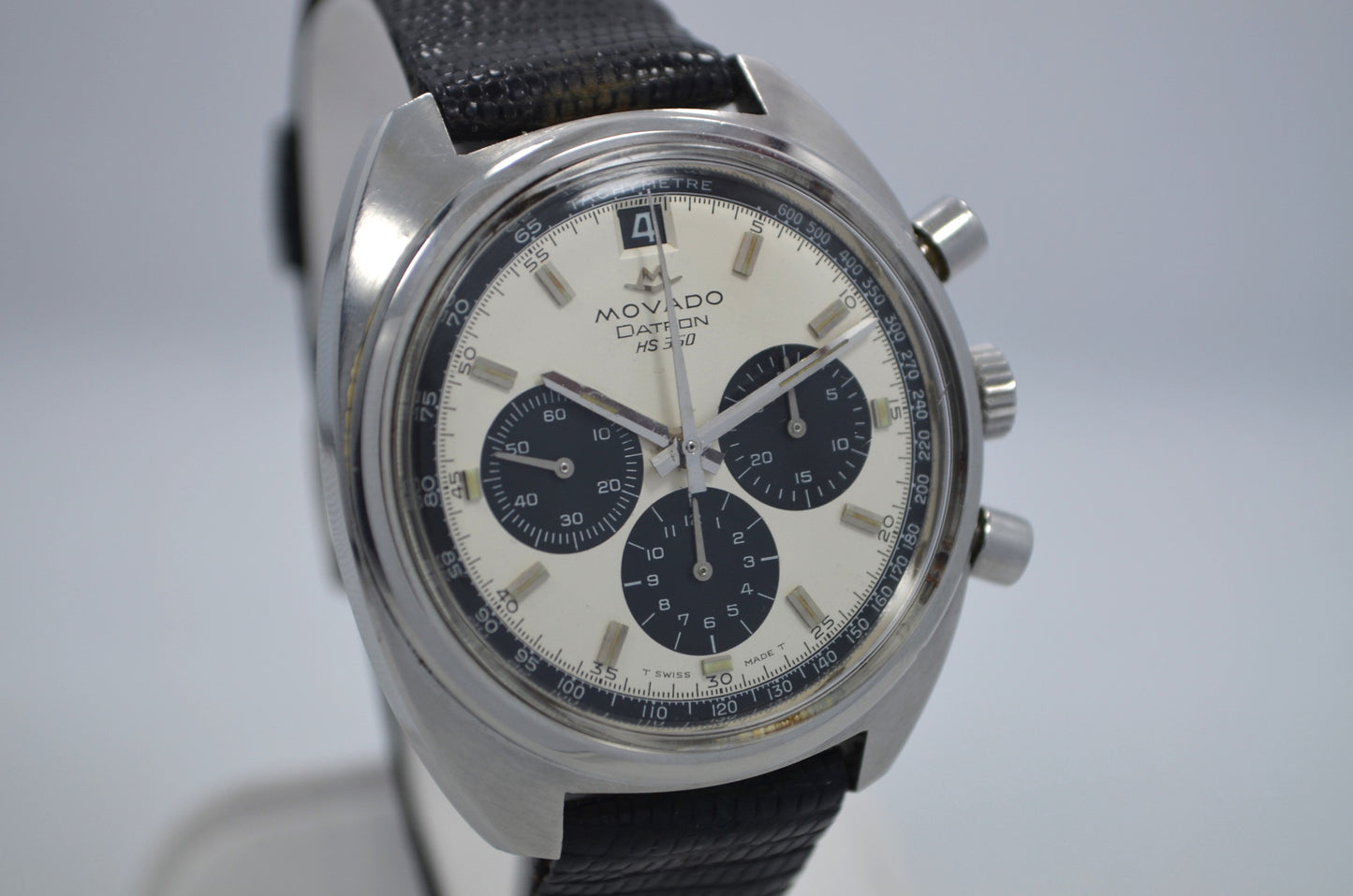 Vintage Movado Datron HS 360 Chronograph 1960's Steel Automatic Wristwatch - Hashtag Watch Company