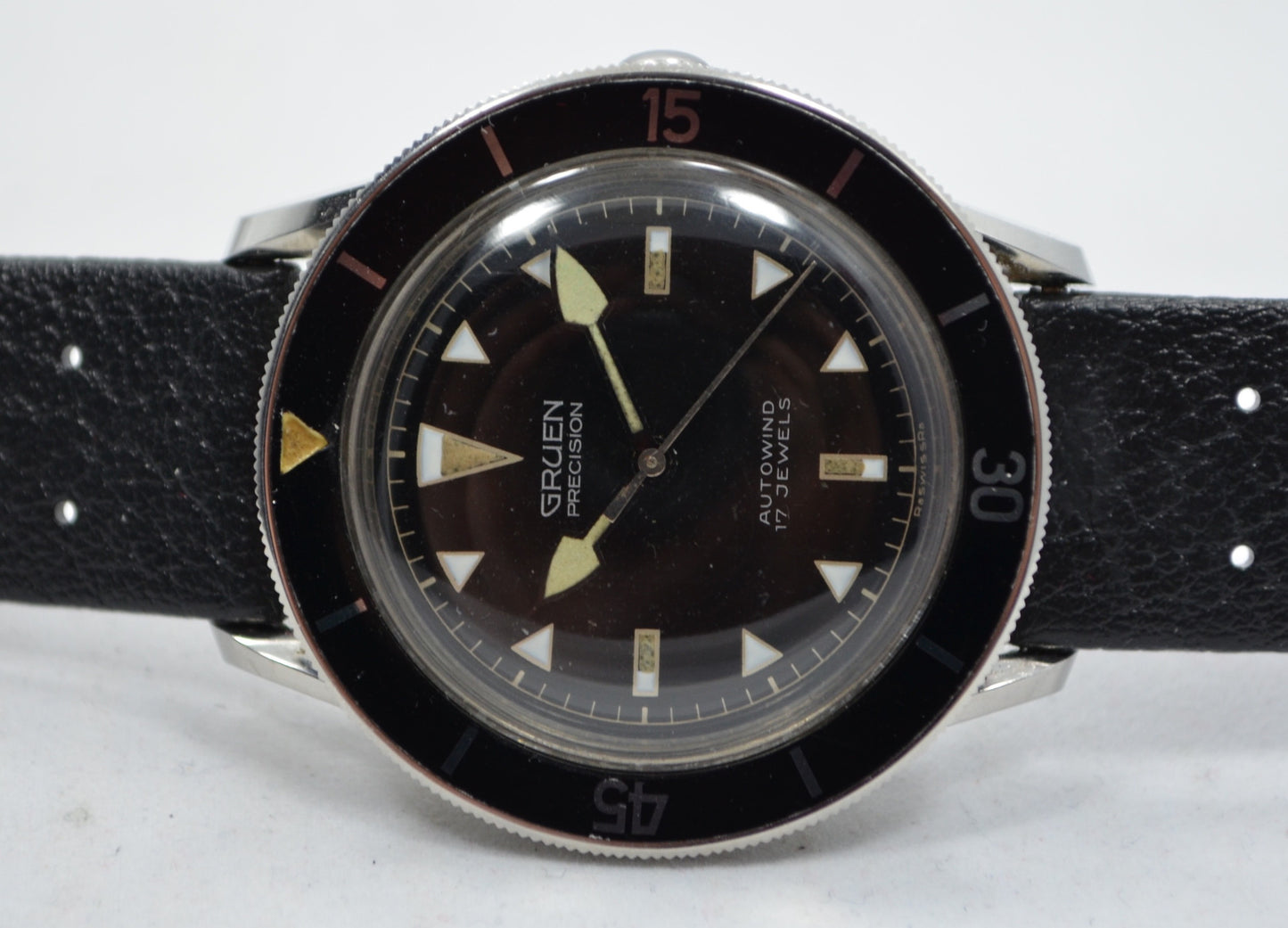 Vintage Gruen Precision Ocean Chief Waterproof Automatic Wristwatch - Hashtag Watch Company