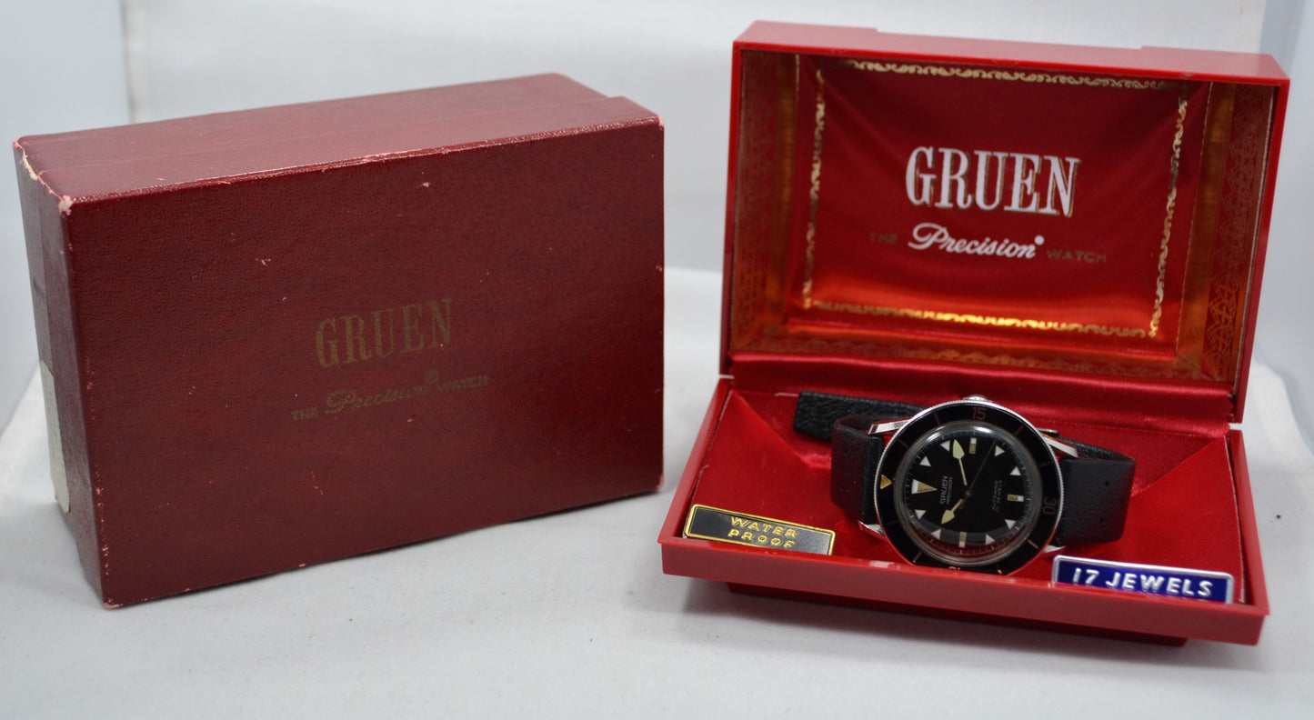 Vintage Gruen Precision Ocean Chief Waterproof Automatic Wristwatch - Hashtag Watch Company