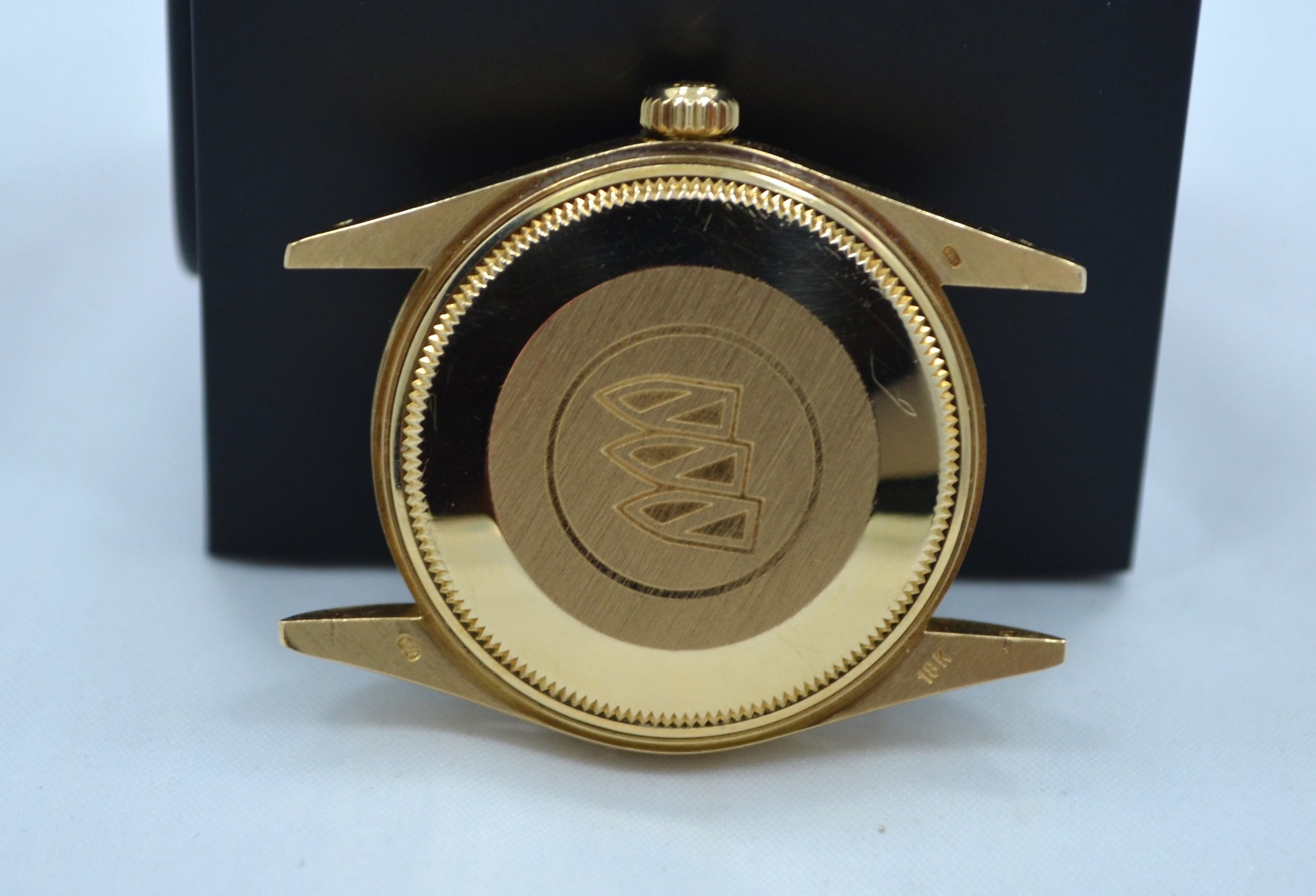Vintage Rolex 15038 Oyster Perpetual Date 18K Yellow Gold 8.8 Mil 1985 Watch - Hashtag Watch Company