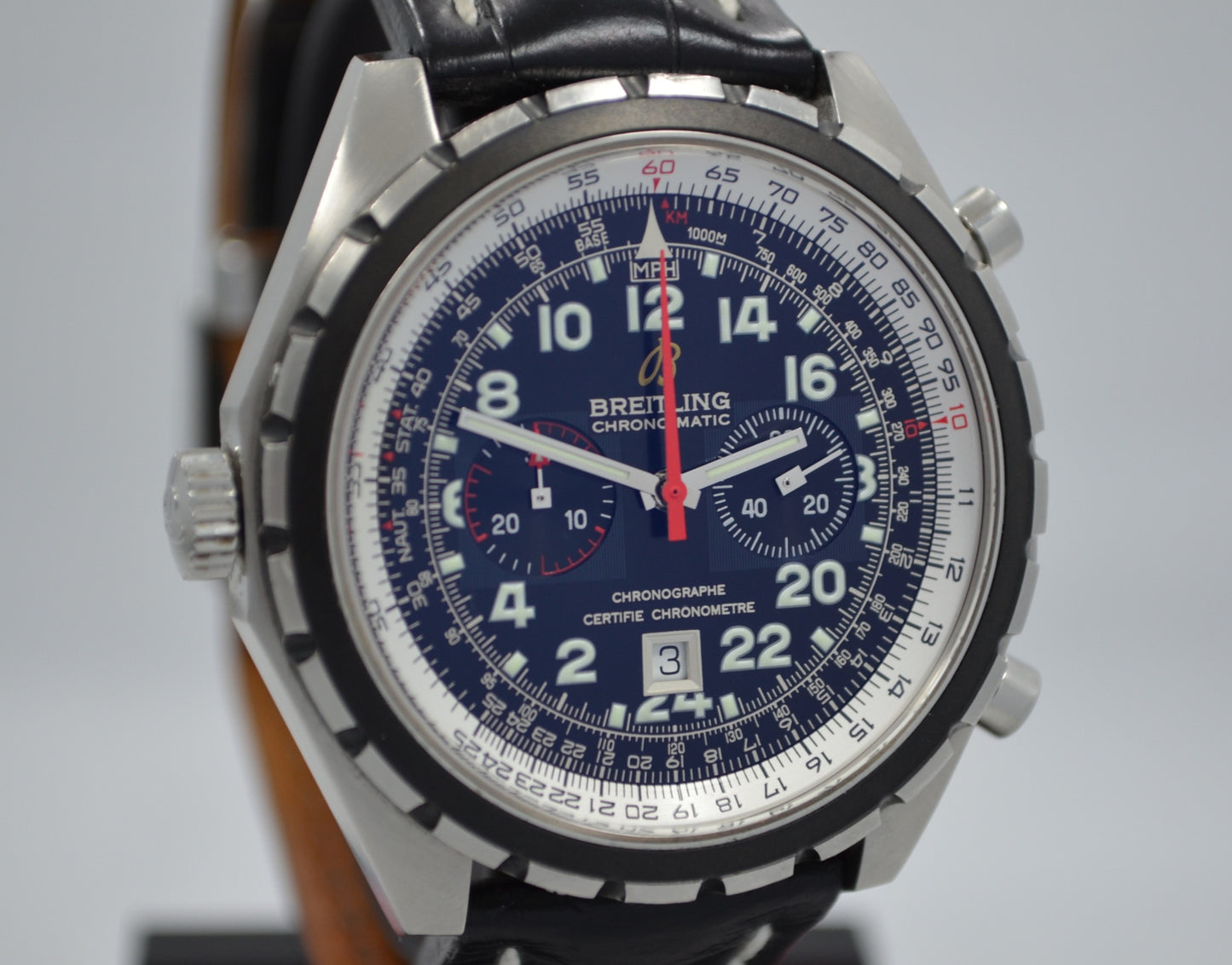 Breitling Chronomatic A22360 Steel 24HR Limited Edition Chronograph Automatic Watch - Hashtag Watch Company