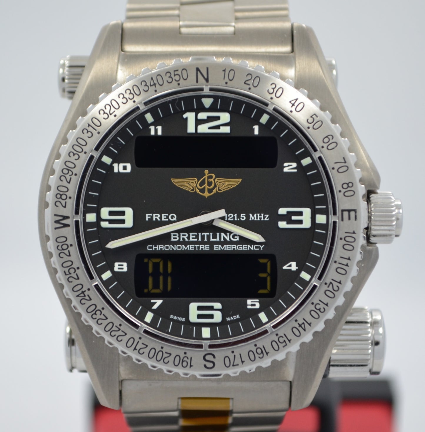 Breitling Emergency E76321 Titanium Aeronautical Kit Quartz Wristwatch - Hashtag Watch Company