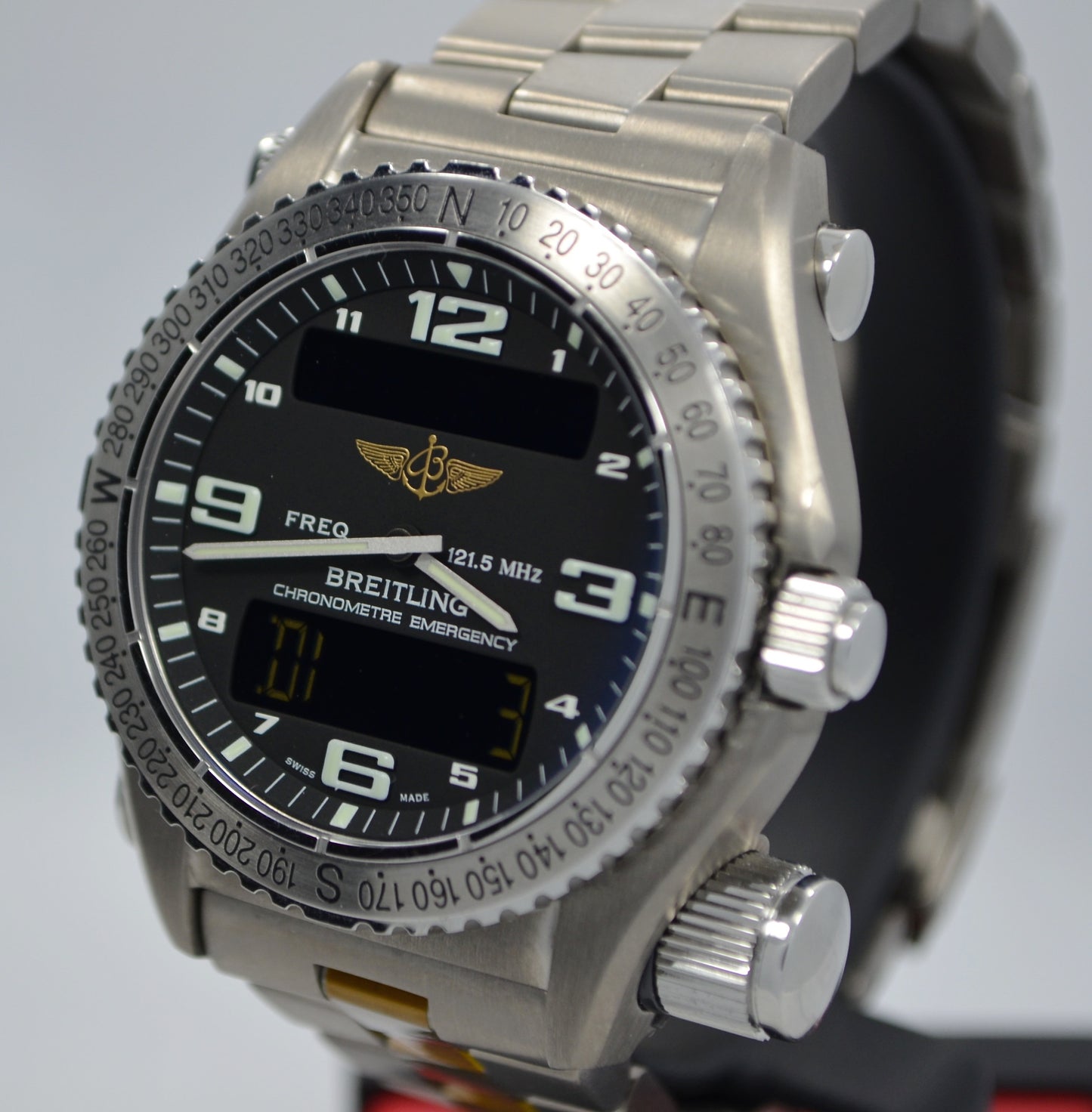 Breitling Emergency E76321 Titanium Aeronautical Kit Quartz Wristwatch - Hashtag Watch Company