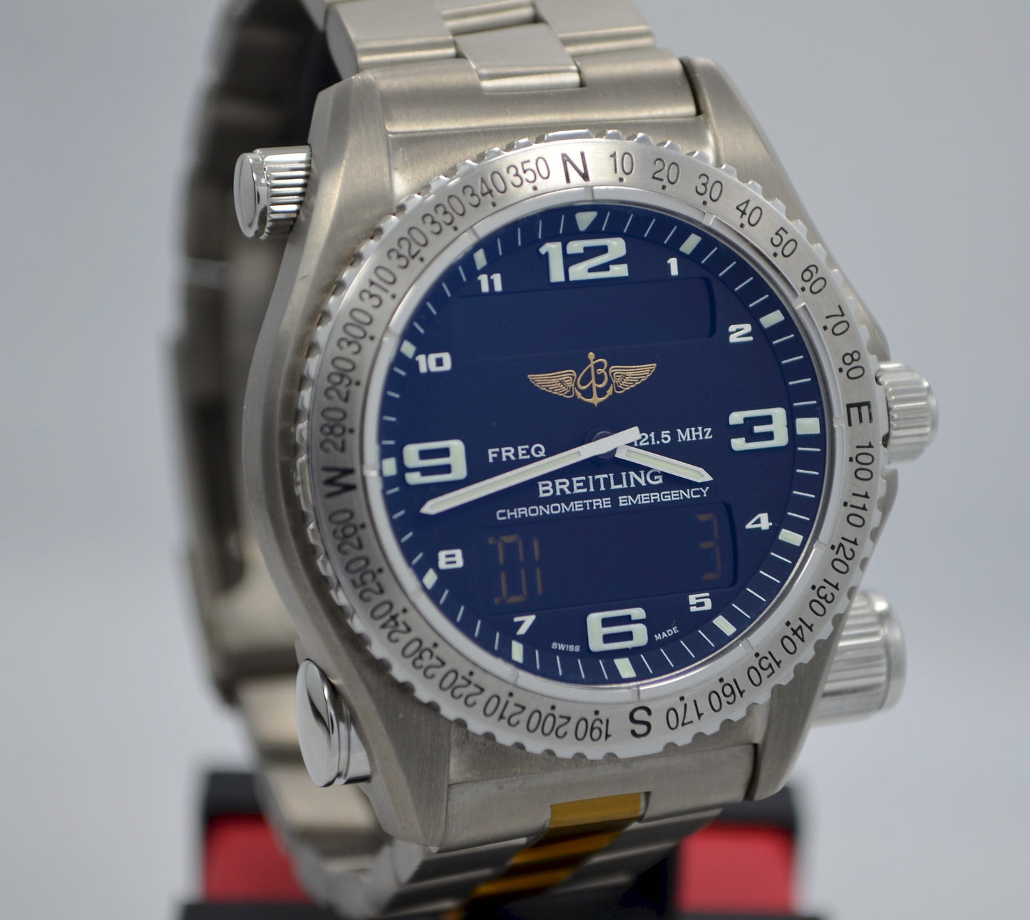 Breitling Emergency E76321 Titanium Aeronautical Kit Quartz Wristwatch - Hashtag Watch Company