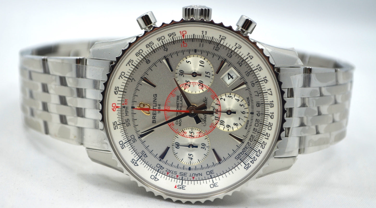 Breitling Montbrilliant 01 AB013012 Chronograph Steel Automatic Wristwatch - Hashtag Watch Company