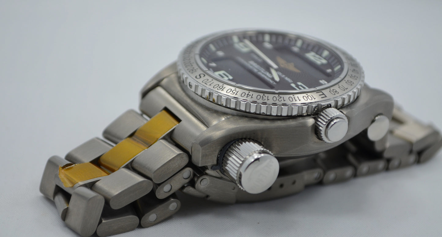 Breitling Emergency E76321 Titanium Aeronautical Kit Quartz Wristwatch - Hashtag Watch Company