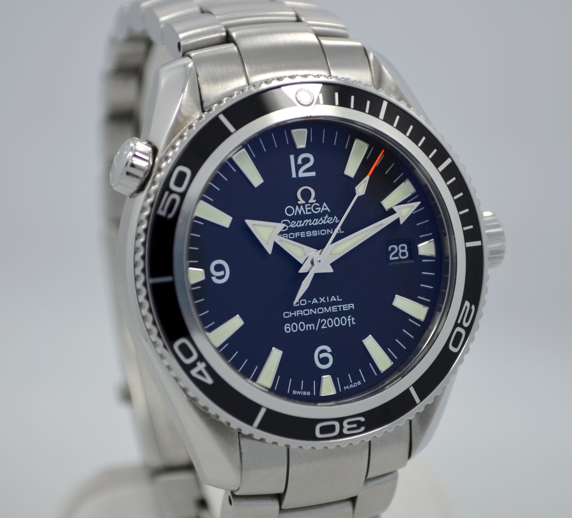 Omega Seamster Planet Ocean 2201.50 Steel Automatic Co-Axial Wristwatch - Hashtag Watch Company