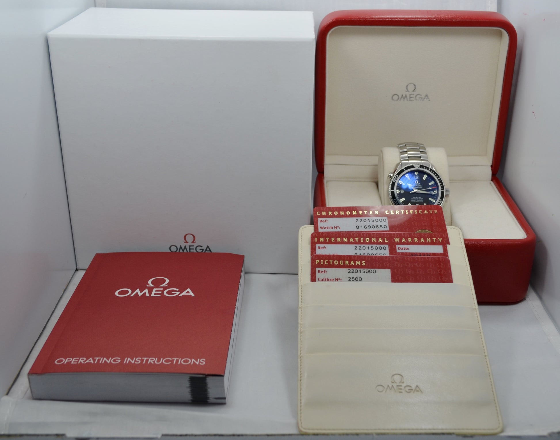 Omega Seamster Planet Ocean 2201.50 Steel Automatic Co-Axial Wristwatch - Hashtag Watch Company