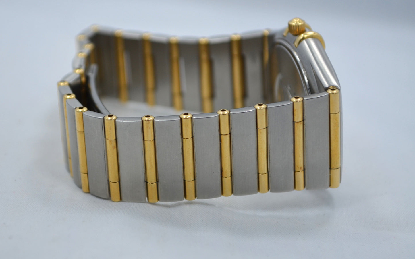 Omega Constellation Two Tone Diamond Bezel Steel 18K Gold Quartz Ladies Watch - Hashtag Watch Company