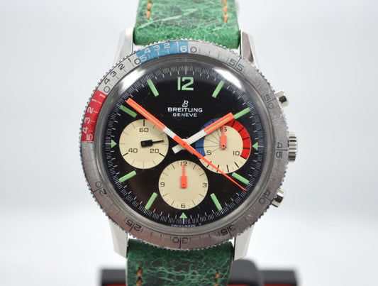Vintage Breitling Steel Chronograph 7650 Co-Pilot Venus 178 Wristwatch 1960s - Hashtag Watch Company