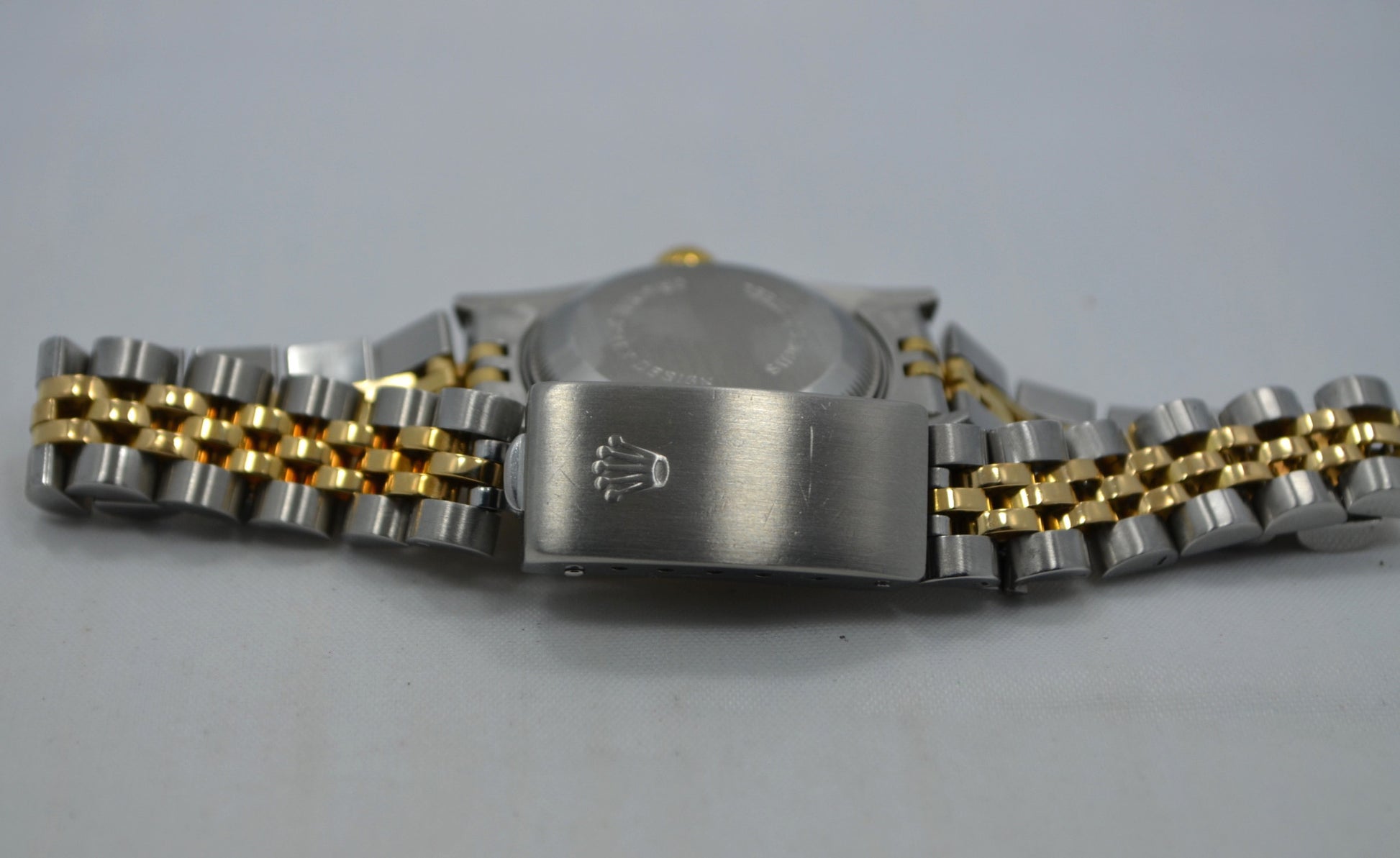 Rolex Ladies Datejust 69173 Diamond Champagne Diamond Dial Steel 18K Watch "L" - Hashtag Watch Company